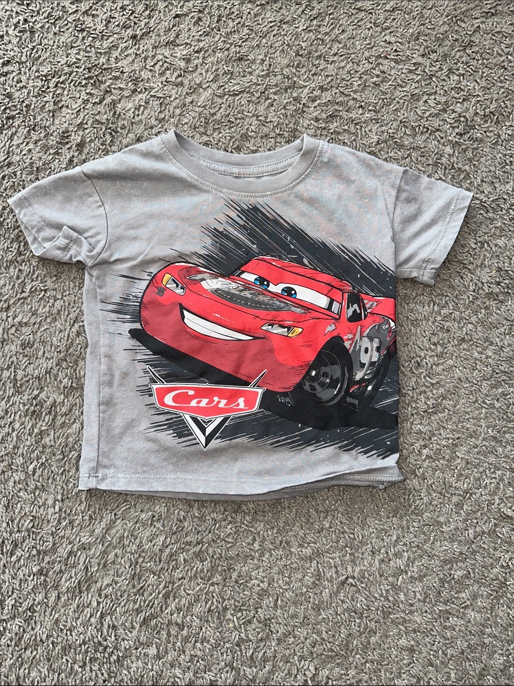 Disney Lightning McQueen Tee - Gray & Red